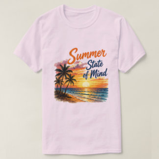 Camiseta Estado de Ánimo de Verano | Vibraciones de Playa d