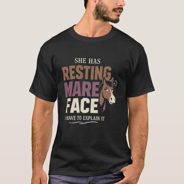 Camiseta Estado de ánimo del caballo Humor Experimentado Du (Anverso)