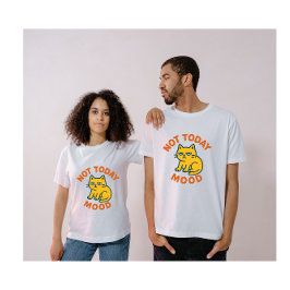 Camiseta Estado de ánimo no de hoy – Gato Perezoso Colorido