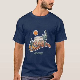 Camiseta Estado de Arizona cactus