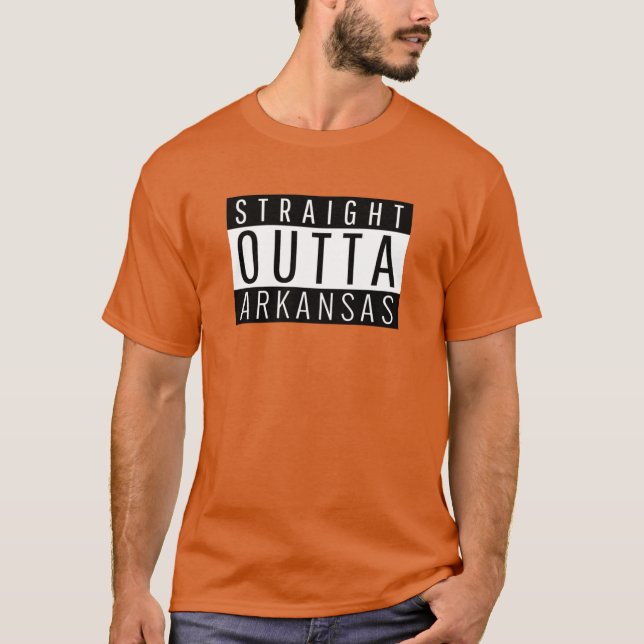 Camiseta Estado de Arkansas AR Estados Unidos (Anverso)