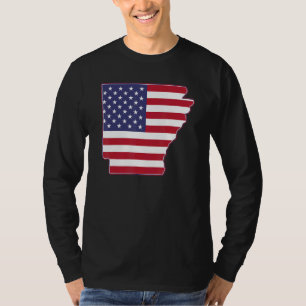 Camiseta Estado de Arkansas EE. UU. Bandera Americana Patri