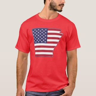 Camiseta Estado de Arkansas Estados Unidos Bandera estadoun