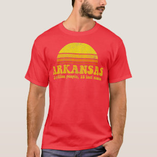 Camiseta Estado de Arkansas Vintage Gracioso lema Souve ret