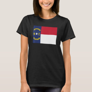 Camiseta Estado De Bandera De Carolina Del Norte