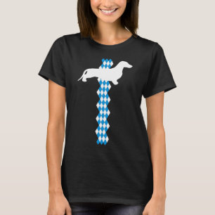 Camiseta Estado De Baviera - Dachshund, De Corto Calor