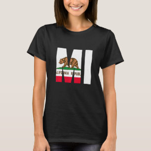 Camiseta Estado de California Bandera Michigan ciudades MI 