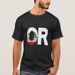 Camiseta Estado de California Bandera Oregon OR Ciudades y 