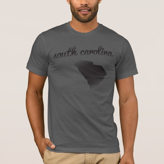 Camiseta Estado de Carolina del Sur en gris (Anverso)