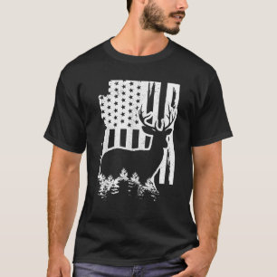 Camiseta Estado de caza de elks de Arizona Mapa de pabellón