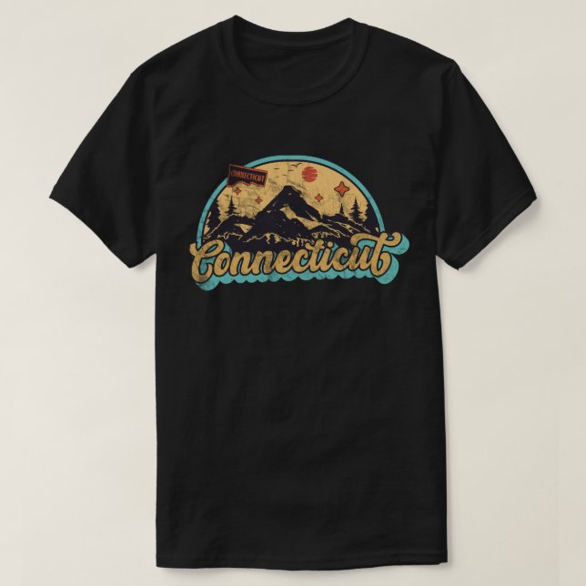 Camiseta Estado de Connecticut (Diseño del anverso)