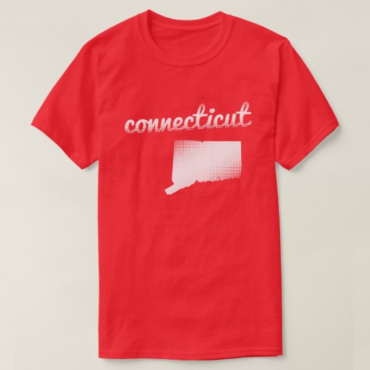 Camiseta Estado de Connecticut en blanco