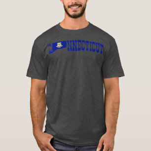 Camiseta Estado de Connecticut y orgullo de bandera de Conn