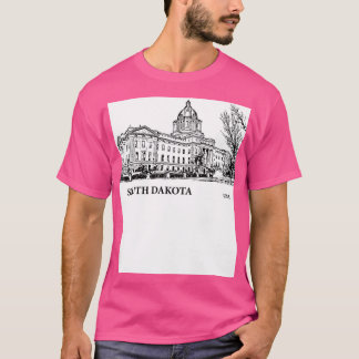 Camiseta Estado de Dakota del Sur Estados Unidos 2