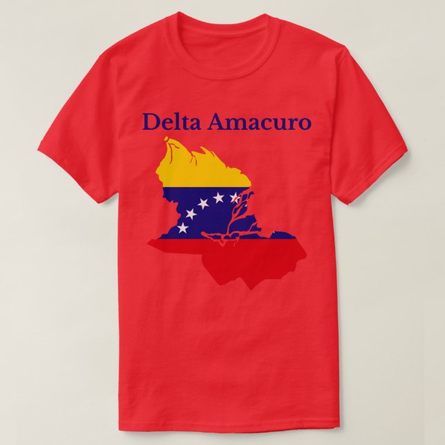 Camiseta Estado de Delta Amacuro Venezuela (Diseño del anverso)