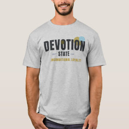 Camiseta ESTADO DE DEVOCIÓN – Tipografía Geométrica Amante