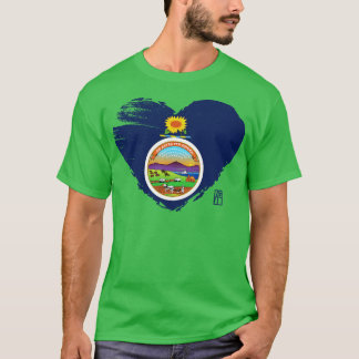 Camiseta Estado de EE.UU. Amo Kansas Kansas Bandera TShirt
