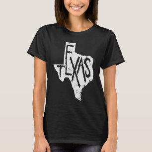 Camiseta Estado de Esbozo del Mapa de Texas en EE.UU.