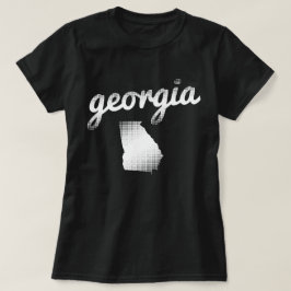 Camiseta Estado de Georgia en blanco