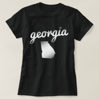 Camiseta Estado de Georgia en blanco