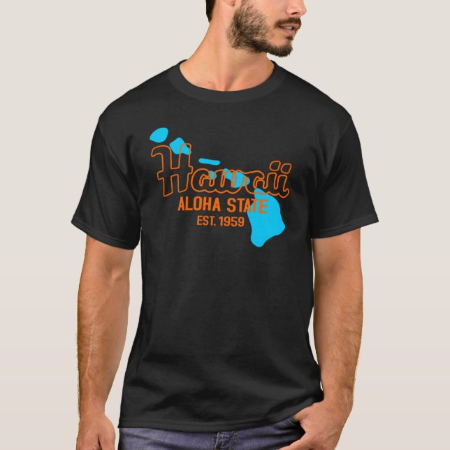Camiseta Estado de Hawaii Aloha (Anverso)
