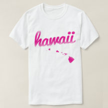 Estado de Hawaii en rosa