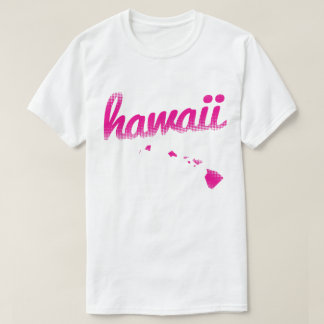 Camiseta Estado de Hawaii en rosa