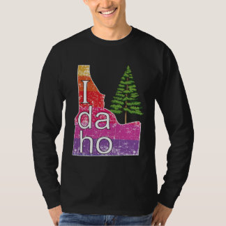 Camiseta Estado de Idaho con árbol