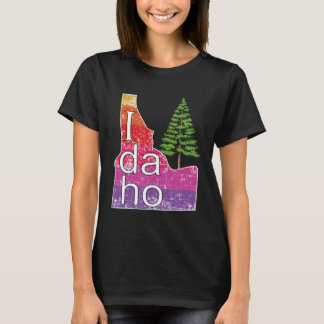 Camiseta Estado de Idaho con árbol