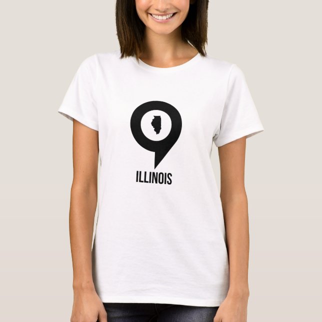 Camiseta Estado de Illinois (Anverso)