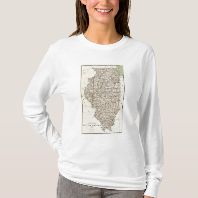 Camiseta Estado de Illinois (Anverso)
