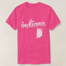 Camiseta Estado de Indiana en blanco