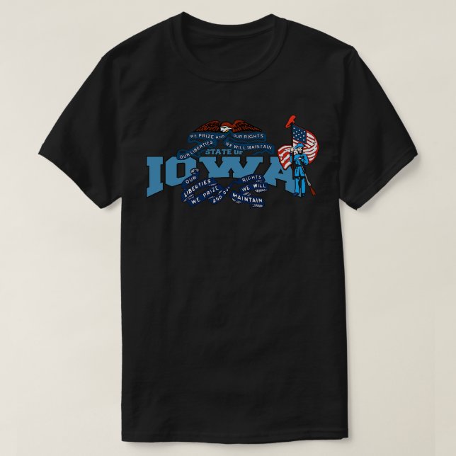 Camiseta Estado de Iowa (Diseño del anverso)