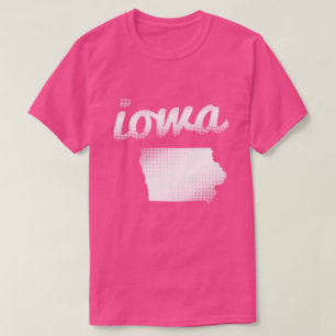 Camiseta Estado de Iowa en blanco