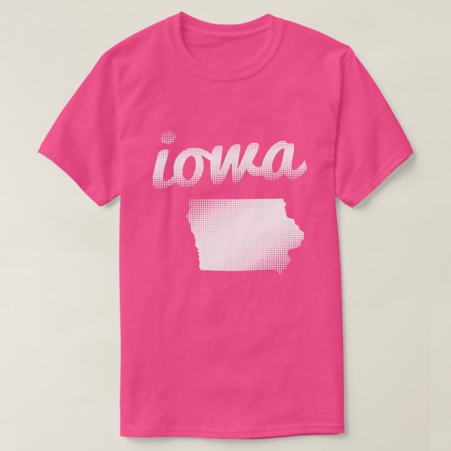 Camiseta Estado de Iowa en blanco (Diseño del anverso)