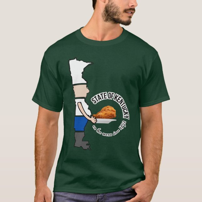 Camiseta Estado de Kentucky en el menú desde 1792 (Anverso)