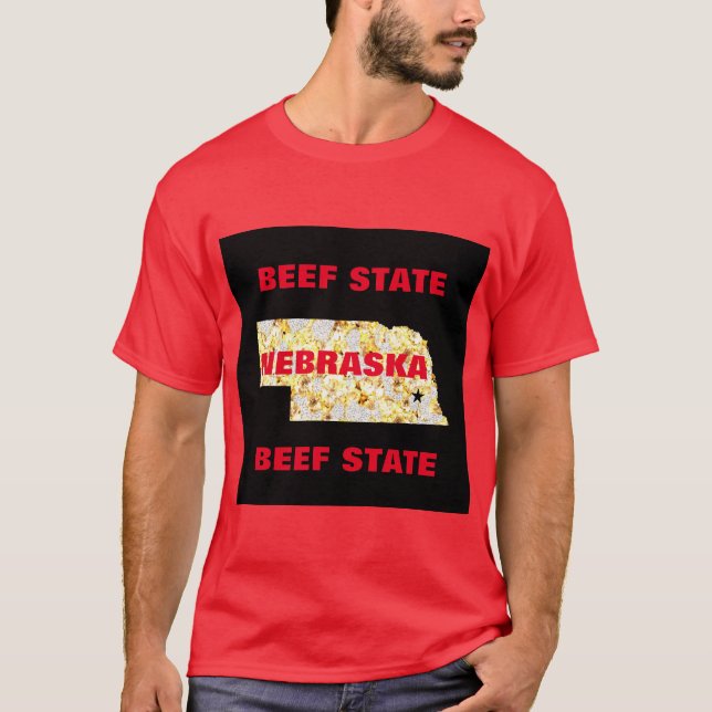 CAMISETA ESTADO DE LA CARNE DE NEBRASKA (Anverso)