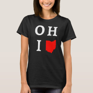 Camiseta Estado de la forma del hogar de Ohio