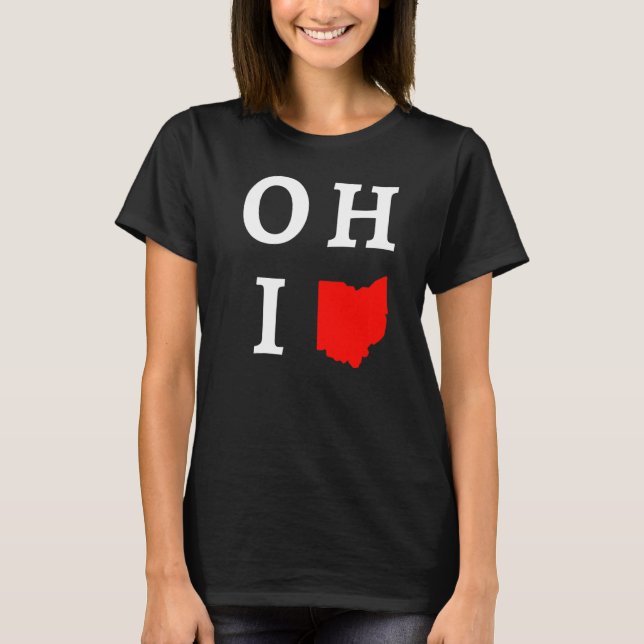 Camiseta Estado de la forma del hogar de Ohio (Anverso)