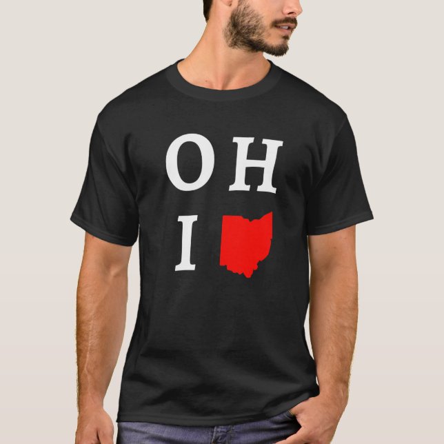 Camiseta Estado de la forma del hogar de Ohio (Anverso)