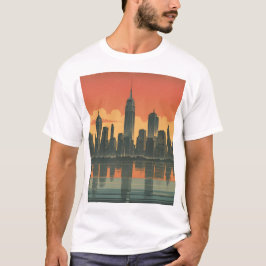 Camiseta Estado de la mente de Nueva York - Impresión de ar