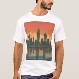 Camiseta Estado de la mente de Nueva York - Impresión de ar