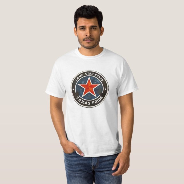 Camiseta Estado de Lone Star Texas Houston San Antonio Dall (Anverso completo)