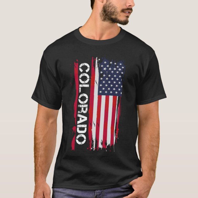 Camiseta Estado De Los Aparatos Y Diseño De Colorado (Anverso)