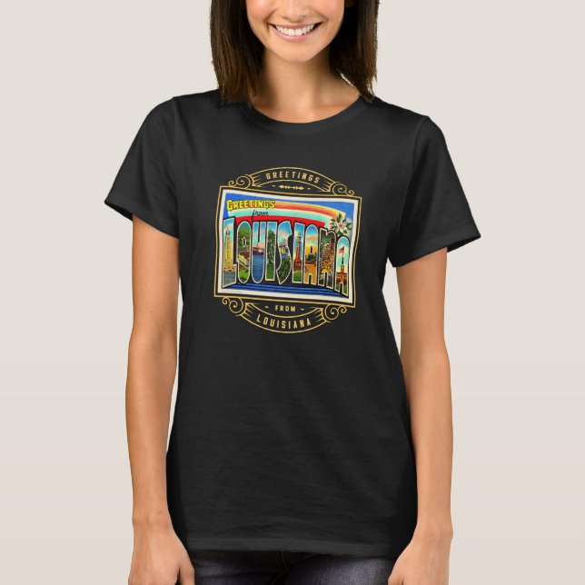 Camiseta Estado De Luisiana (Anverso)