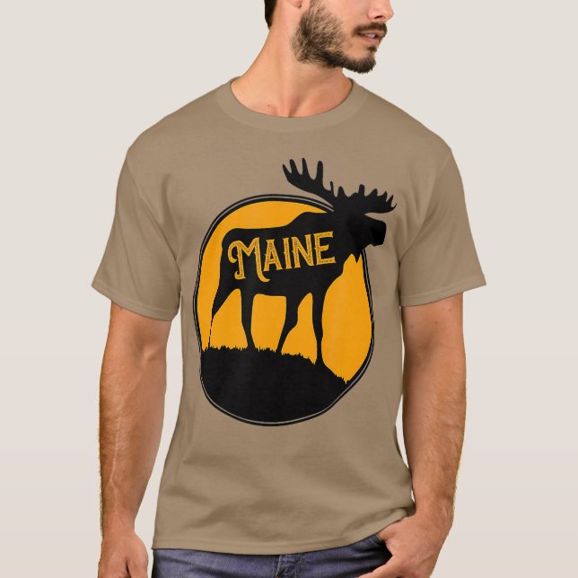 Camiseta Estado de Maine Moose (Anverso)