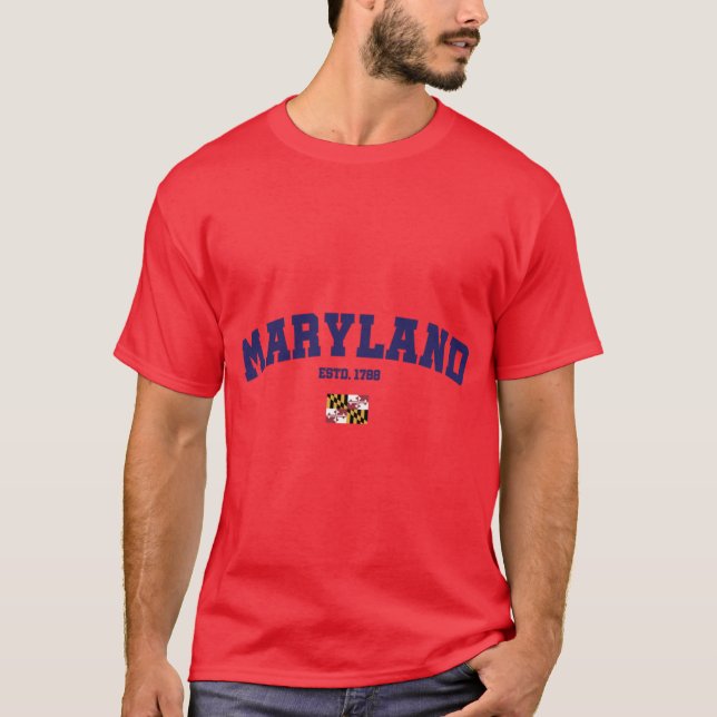 Camiseta Estado de Maryland 1 (Anverso)