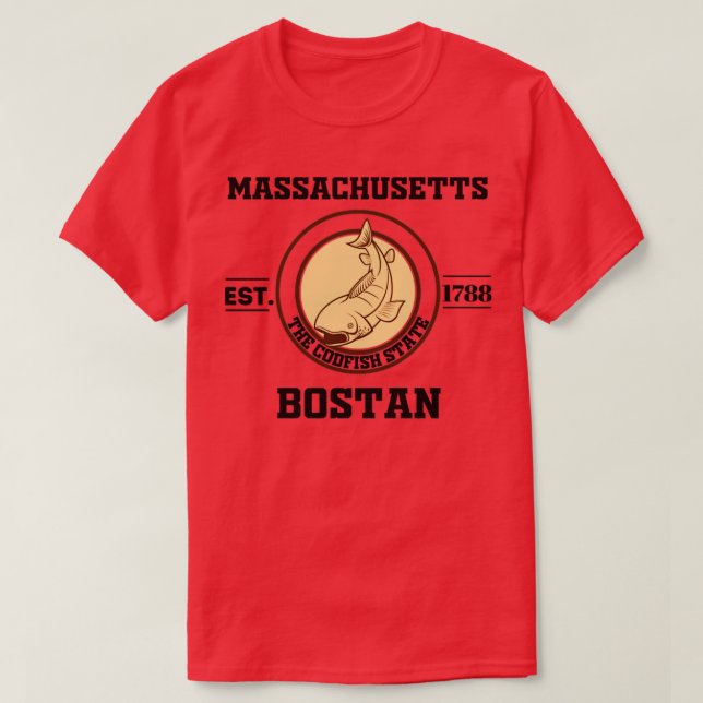 Camiseta Estado de Massachusetts2 (Diseño del anverso)