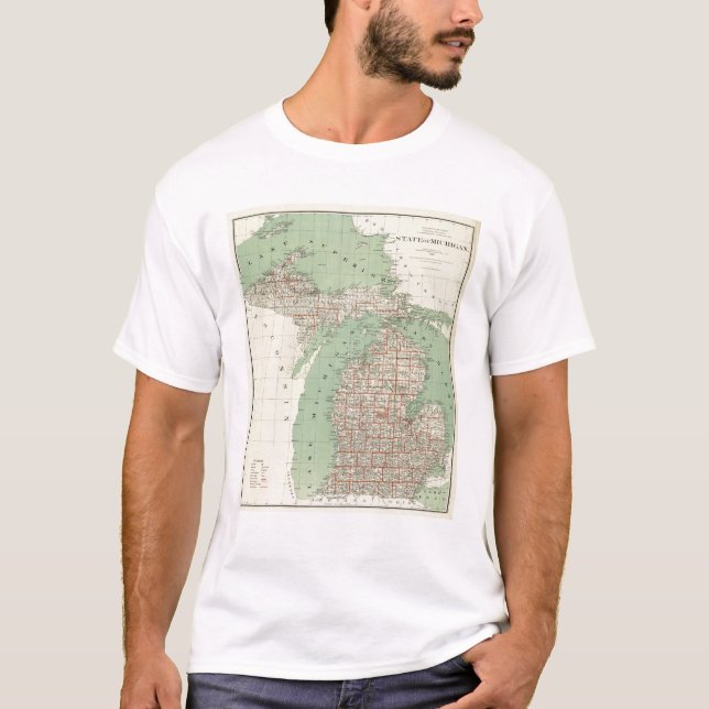Camiseta Estado de Michigan (Anverso)