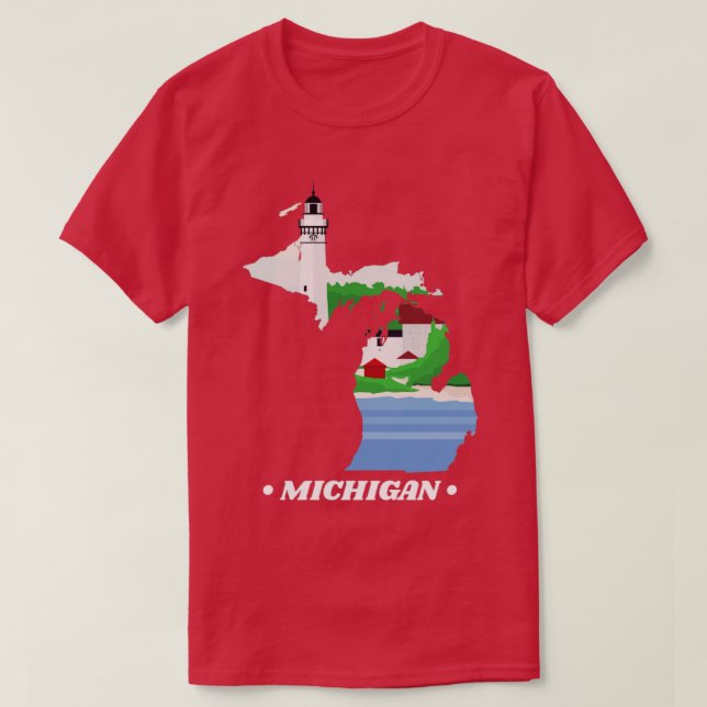 Camiseta Estado de Michigan (Diseño del anverso)